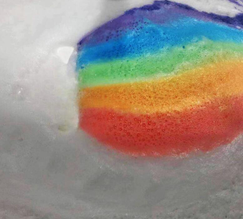 Rainbow Cloud Salt Essential Oil Bathing Ball Bubble Exfoliating Moisturizing Skin Care Props Natural Bubble Bath Bombs Ball